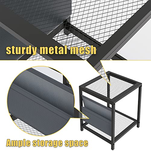 Anyhi 3 Piece Patio Bistro Set,Outdoor Conversation Sets, Modern Patio Furniture With Coffee Table & Cushion, Good For Porch Balcony Garden Courtyard, Black+Beige #TOP4