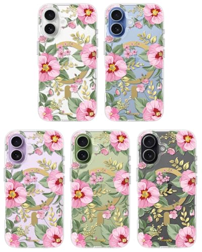 Coque transparente fleur rose iPhone 17 pour femmes et filles - 6
