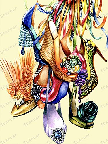 Staroar 5D Diamond Painting Kits for Adults Full Drill Round - High Heels Canvas Cross Stitch Diamond Art Staroar 5D Diamond Painting Kits for Adults Full Drill Round - High Heels Canvas Cross Stitch Diamond Art