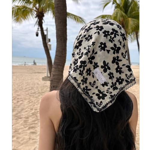 image for Pemilosci Large Cotton Bandana Headband, Head Wrap, Protective Coverag