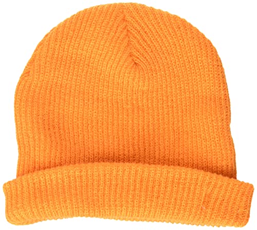NEFF mens Daily Beanie, Warm, Slouchy, Soft Headwear Beanie Hat, Orange, One Size US - Thumbnail 3