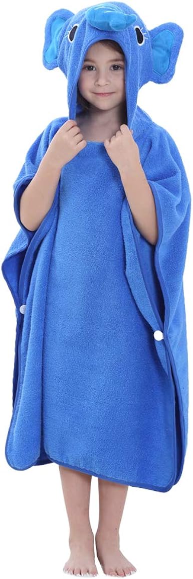Michley Bebe Garcon Peignoir Capuche Poncho Peignoir Bain Enfant Animal 100 Coton Serviette De Bain Fille 2 6t Jaune Amazon Fr Vetements
