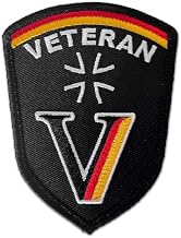 #47615 Embroidered Veteran Patch German Army German Army Soldier Insert Badge 9 x 7 cm