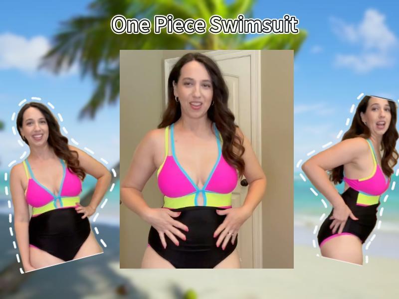 popvil Women One Piece Swimsuit 2026 Tummy Control Sexy Cutout
