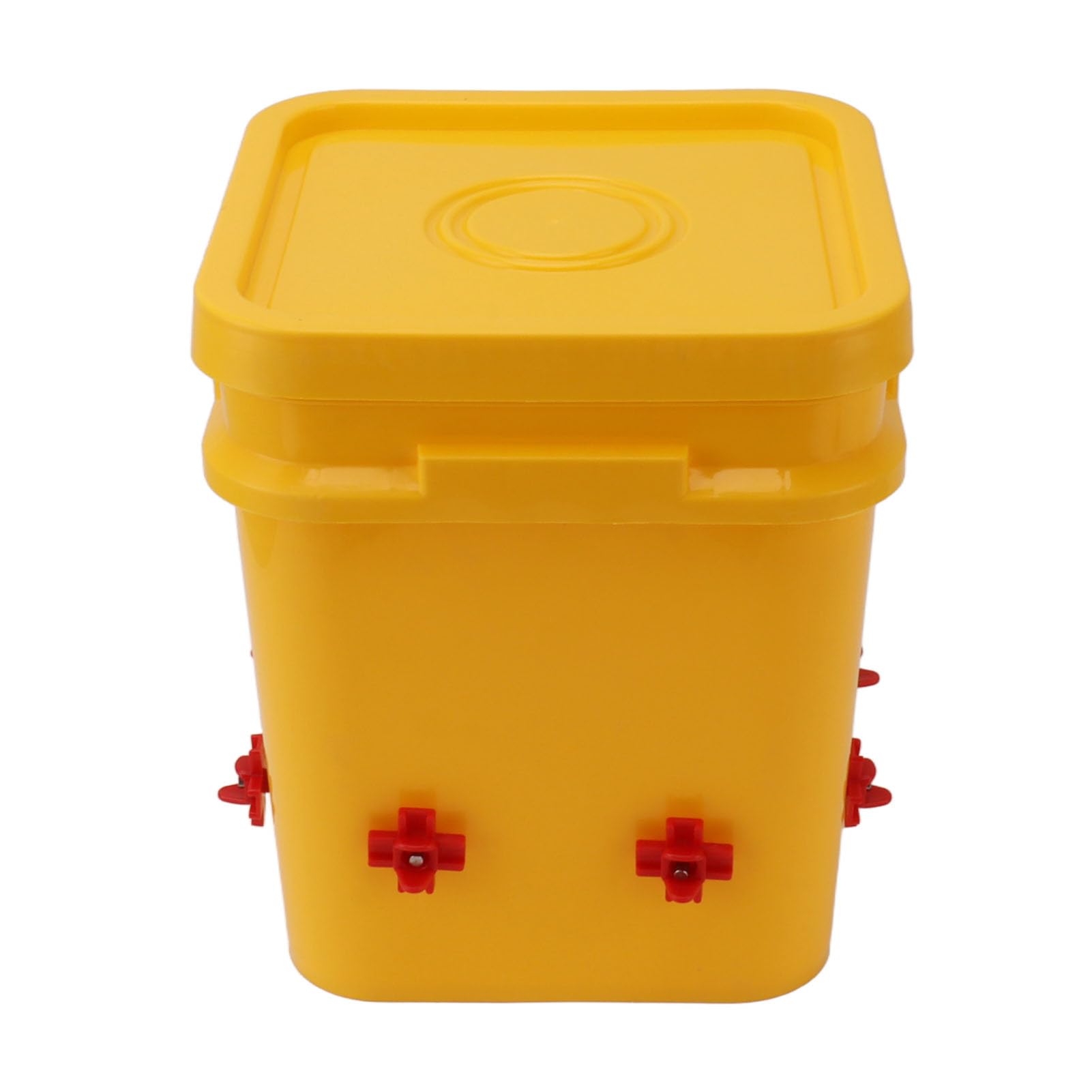 BORDSTRACT Bebedero Automático para Pollos, Barril De 12 litros con 8 Bebederos Equipo para Beber Aves De Corral Comedero De Agua Grande para Patos Gansos Y Más(with Horizontal Waterer)