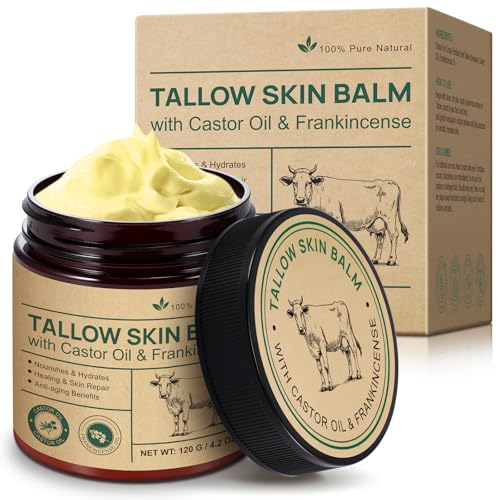 Beef Tallow Cream Bio - 100% Grassfed Rindfleisch Sebo para