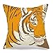 Poszewka na poduszkę wąsia przywództwo przód mięsożerca tygrys niewola design żółty zarysowania pomarańczowy moc ssak poszewki na poduszki wystrój domu kwadratowa poszewka na poduszkę do domu wiejskiego, baru, 45 x 45 cm