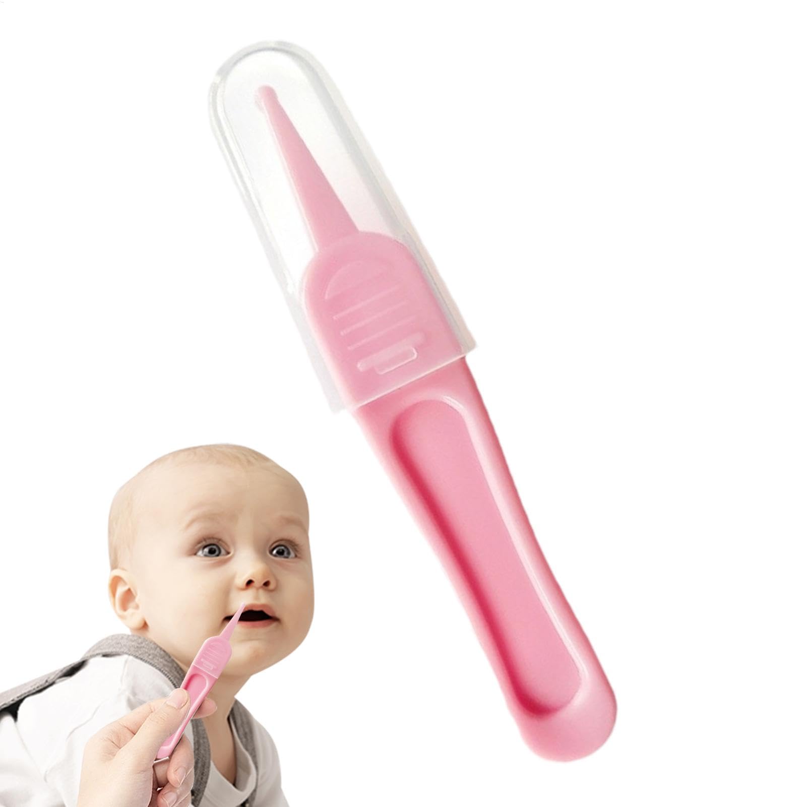 Pince à épiler de nettoyage du nez de bébé – Nettoyeur de nez et d'oreille de bébé | Outil de retrait de cire d'oreille pour bébés | Nez doux et saafe | Outils de nettoyage à tête ronde | Pincette