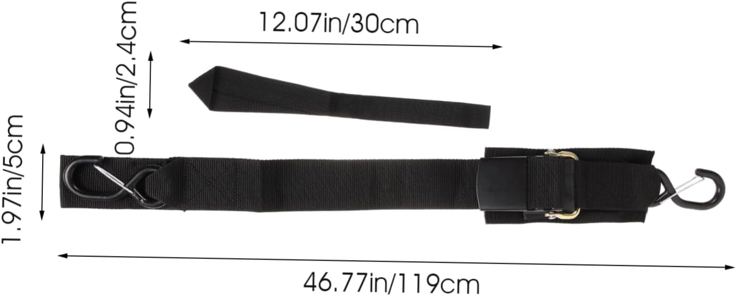 2sets Kayak Fixing Straps Transom Tie-Downs for Boat Trailers Non- Design Compact Storage Safety Buckles