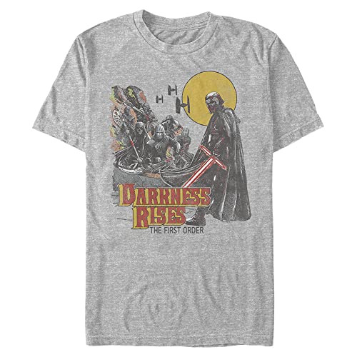 T-shirt Star Wars Rising Darkness gris chiné grande taille L homme