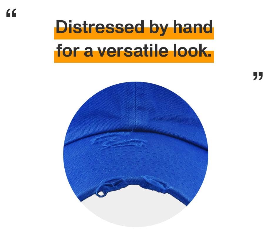 Image of KBETHOS Vintage Washed Distressed Cotton Dad Hat Baseball Cap Adjustable Polo Trucker Unisex Style Headwear