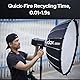 Godox AD600BM II AD600BMII Manueller HSS-Außenblitz, 500 Blitze bei Volllast, 40W LED-Modellierlampe, Farbkodierte LED-Bedienfelder, 10.8V/8940mAh Li-Akku, mit Bowens-Mount für vielfältige Lichtforme