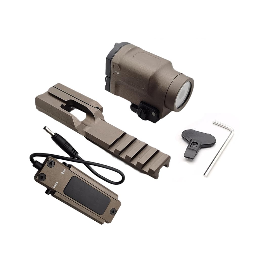 Tactical KLH-2P Weapon Light for AK47 AK74 AK-SD,700 Lumens LED Flashlight with Lower Hanging Rail,Constant/Momentary/Strobe Mods White Light,Tan