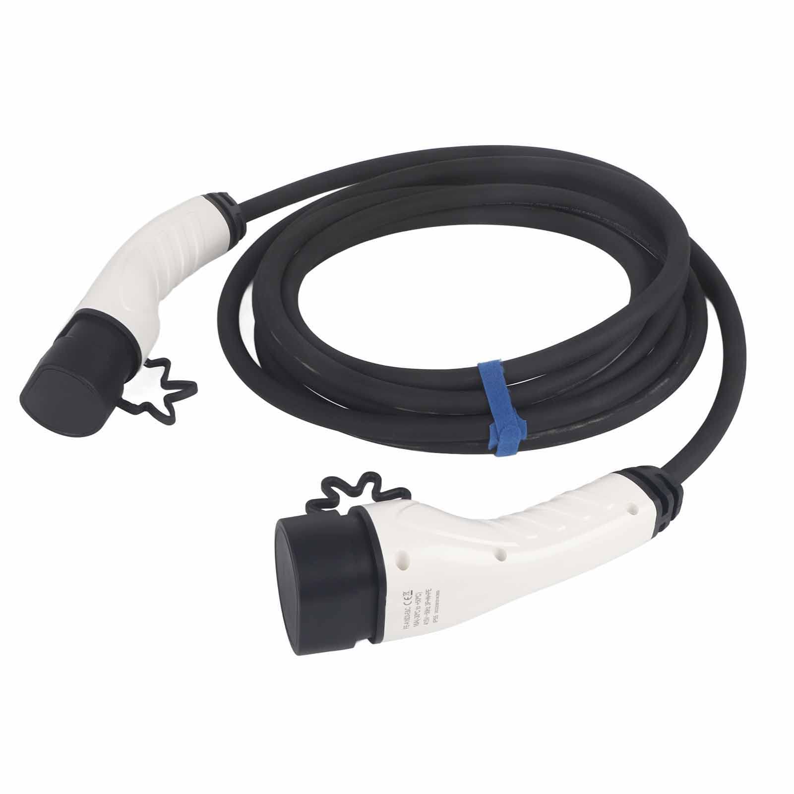 Kabel do ładowania Pojazdu Elektrycznego 415 V, 11 KW, 5 M, Wtyczka Samochodu Elektrycznego Typu 2, ładowarka o Dużej Wytrzymałości z Certyfikatem CE TUV UKCA, Idealna do Pojazdów Marki