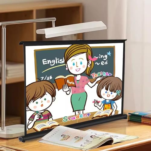 Pantalla de proyección manual portátil 40 pulgadas 16:9 miniatura 6