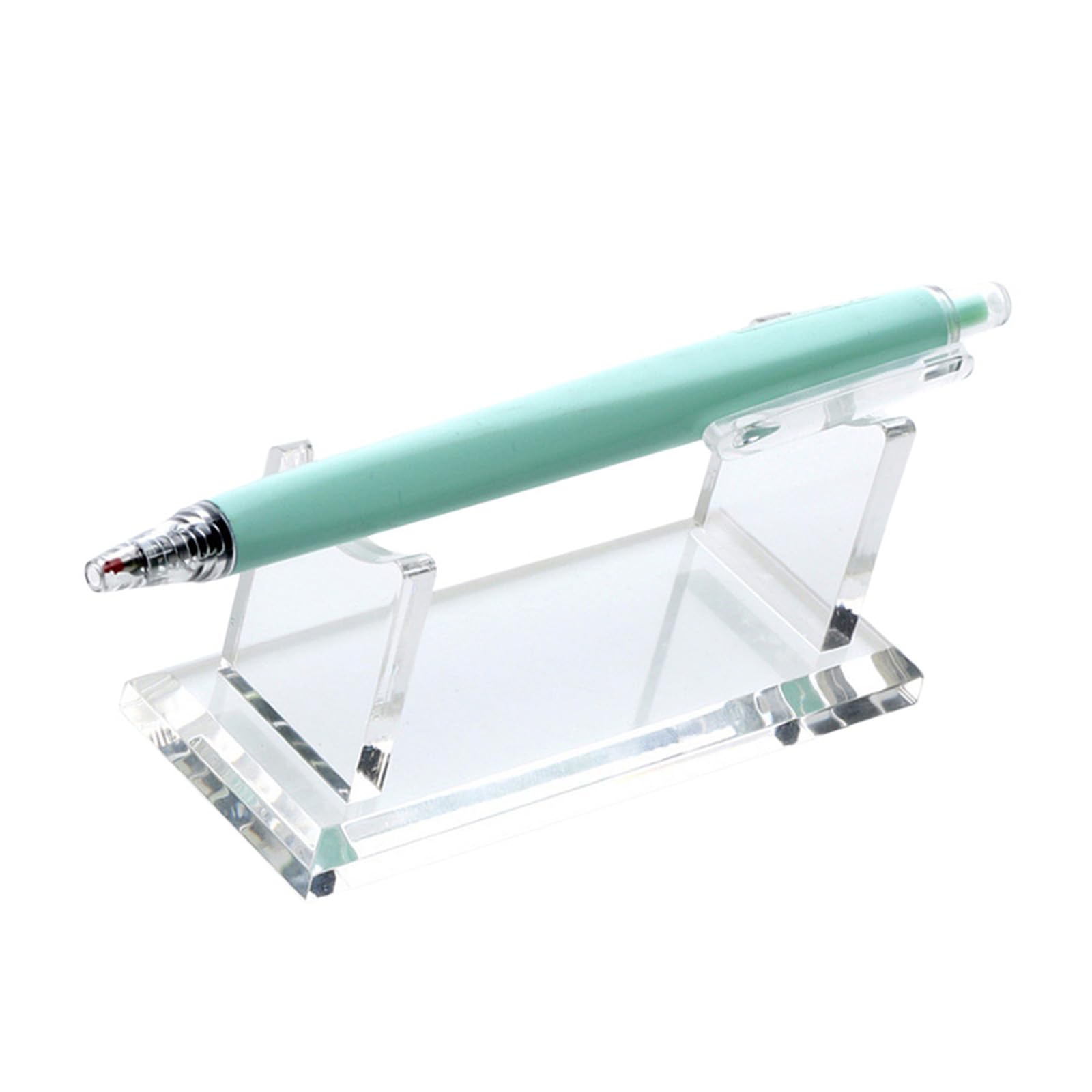 Obotsnoi Modern Clear Acrylic Pen Display Stand with Crystal Look for Desk Organization Pen Organizers Holder