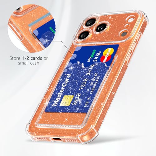 Coque transparente à paillettes mignonne Svanove pour iPhone 17 Pro Max - 3