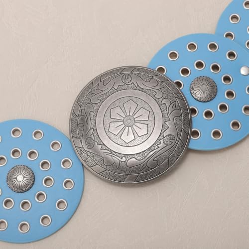 Image of WERFORU Women Wide Western Disc Belt Cowgirl Boho Leather Belt for Jeans Dress