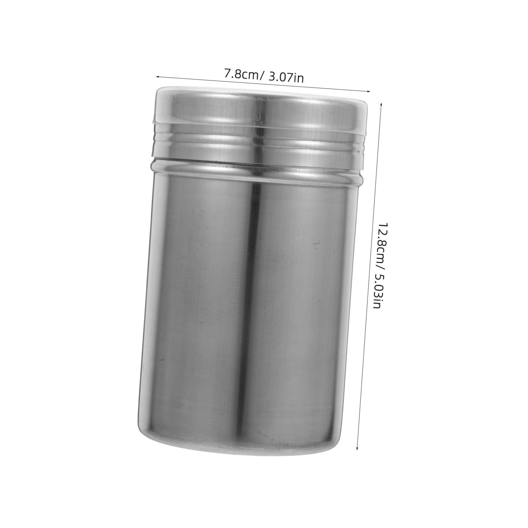 FUNOMOCYA Travel-sized Stainless Steel Spice Shaker Fine Mesh Portable Canister for Outdoor Entertaining