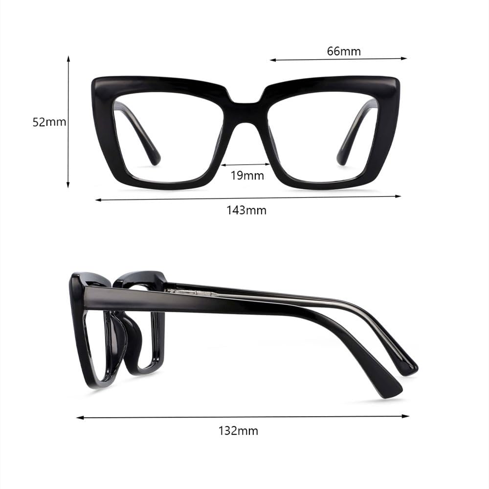 Gafas de moda con montura iridiscente de gran tamaño