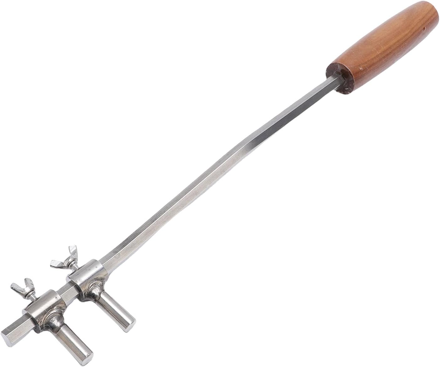 GOWENIC Tree Branch Modulator DIY Bonsai Pruning Kit, Stainless Steel Bonsai Branch Bending Tool Adjustable Styling Bender Wrench with Wood Handle for Gardening