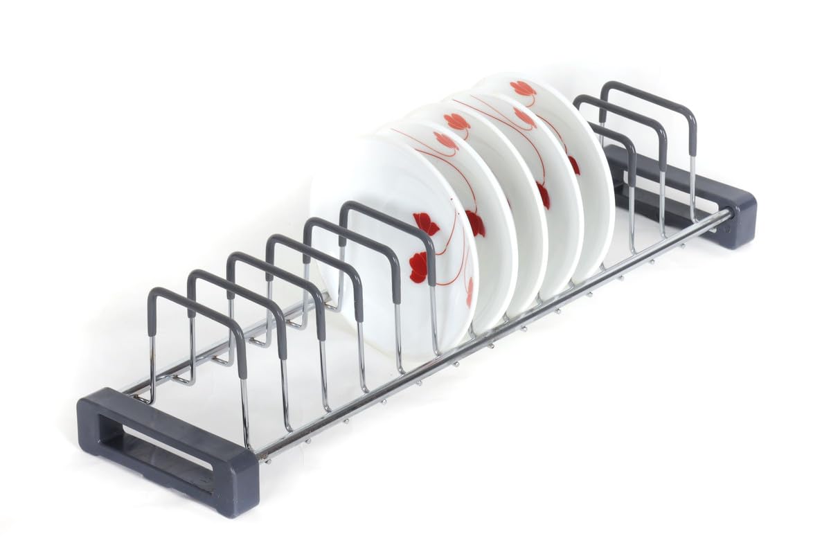 FIT N FORGET Stainless Steel Coating Tandem Rack/Cup Saucers Rack/Cup Saucers Stand/Utensil Holder(for 20 INCH Tandem Basket/Rack)(18.5 INCH Length)(Size:-L*W*H=18.5 * 5 * 4 INCH)(13 Sections) (B0CV4CCKD2) Amazon Price History, Amazon Price Tracker