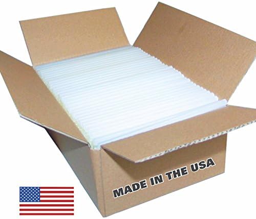 USA Glue Sticks - 5 lb Box (approx. 90 Sticks) Full Size Sticks - Clear,, Best Bond, Hot Melt Glue Sticks Made in the USA