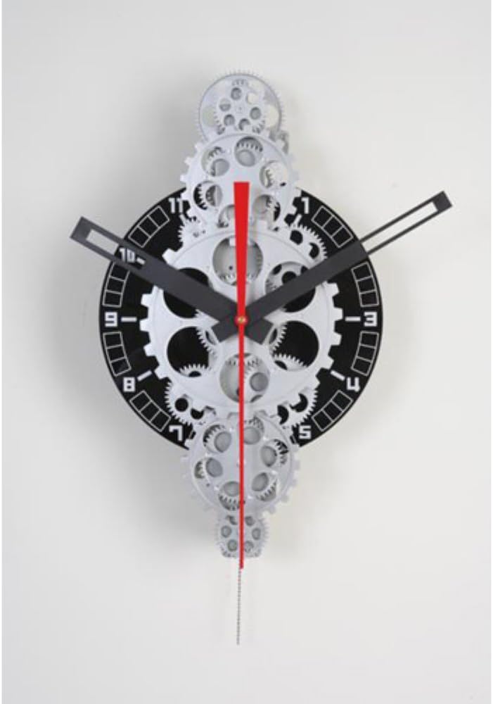 Maple's Clock GCL06-378 Moving Gear Wall Clock