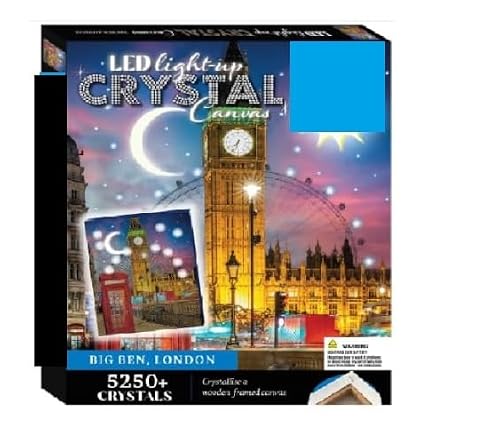 Image of New Amazing Hours of Fun LED Light-Up Crystal Canvas - Big Ben
