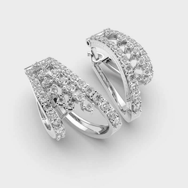 Boucles d'oreilles argent sterling 925 pour illuminer vos soirées - 3