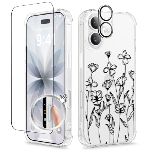 GVIEWIN iPhone 17 Case with screen and lens protectors