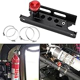 SuLokiy Universal Quick Release Roll Bar Fire Extinguisher Mount Bracket 6061-T6 Billet Aluminum Compatible with for Jeep Wrangler UTV Polaris RZR Ranger Can-Am Maverick ATV