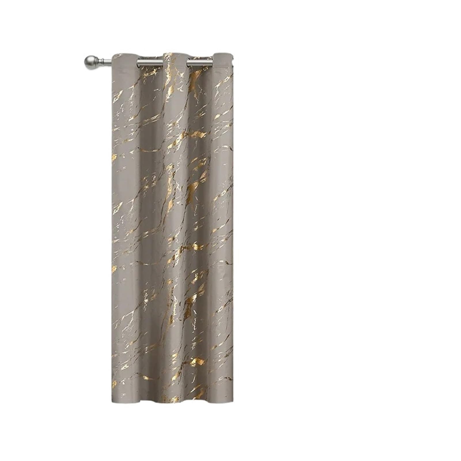Rideaux occultants kaki effet marbre de 132x241 cm pour décorer le salon