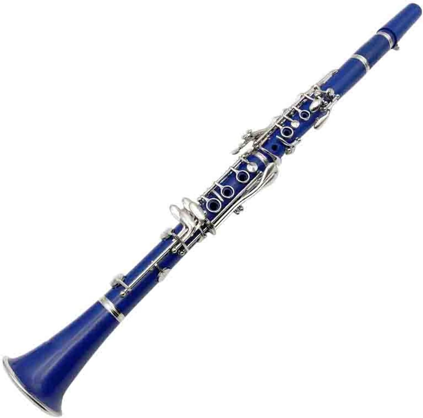 Playing B Flat Clarinet Color Beginner Practice Woodwind Instrument Clarinet Instrument(Blue 2)