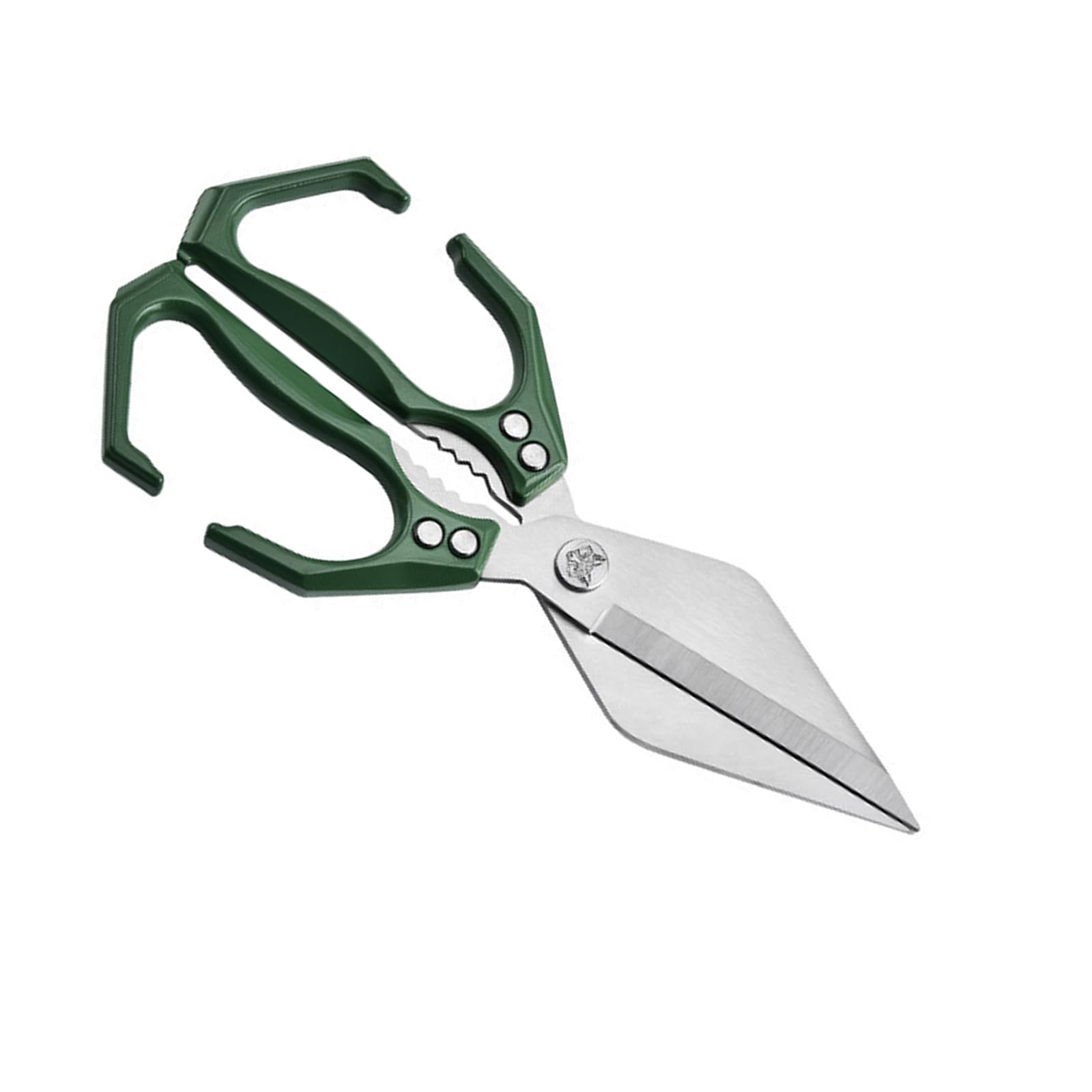 Jdnh Green Food Grade Kitchen Shears Scissors With Handle And Cracker For Efficient Meal Preps And Culinary Tasks Bone Cutting Poultry Shears Kitchen Tool