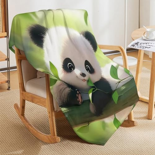 Couverture lavable machine panda en flannel douce pour rester au chaud - 8