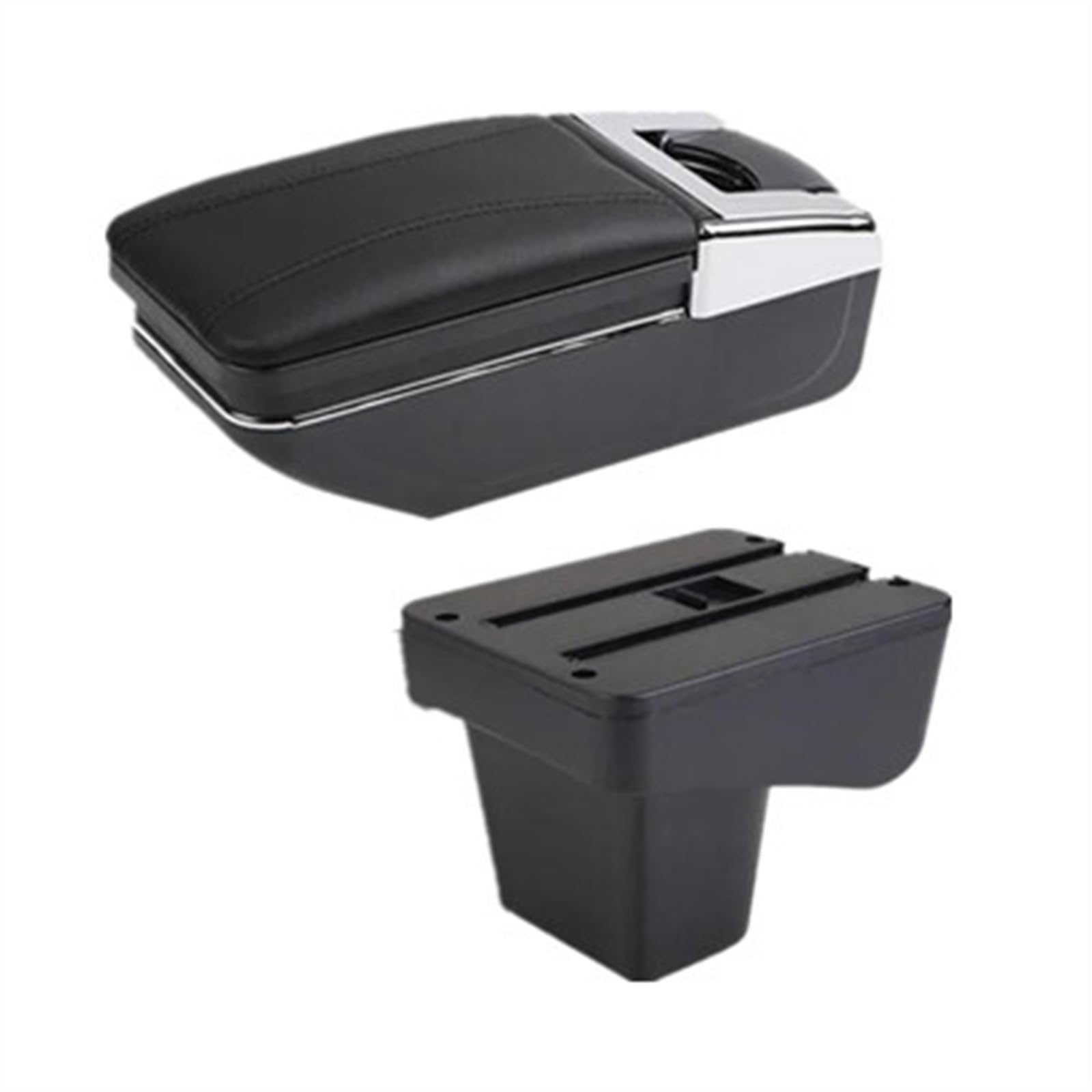 NMJLQW Storage Rack Car Interior Accessories Center Console Storage Box Multifunctional Armrest Storage Box For Vitara(A black line)