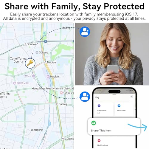 Air Tag Traceur Bluetooth compatible Google et Apple Localiser pour clés