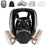 Bgs13 Full Face Respirаtor Reusable, Gas Cover Organic Vapor Mask and Anti-fog, dust-proof Face Cover, Full Face Cover, Protection for for painting, mechanical polishing, logging, welding