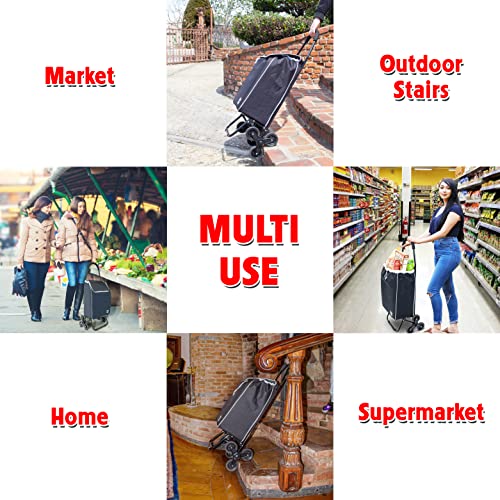 Dbest Products 01-917 Stair Climber Trolley Dolly Sport Grocery Cart 3 Wheels Heavy Duty Shopping Hand Truck Made thumb #5