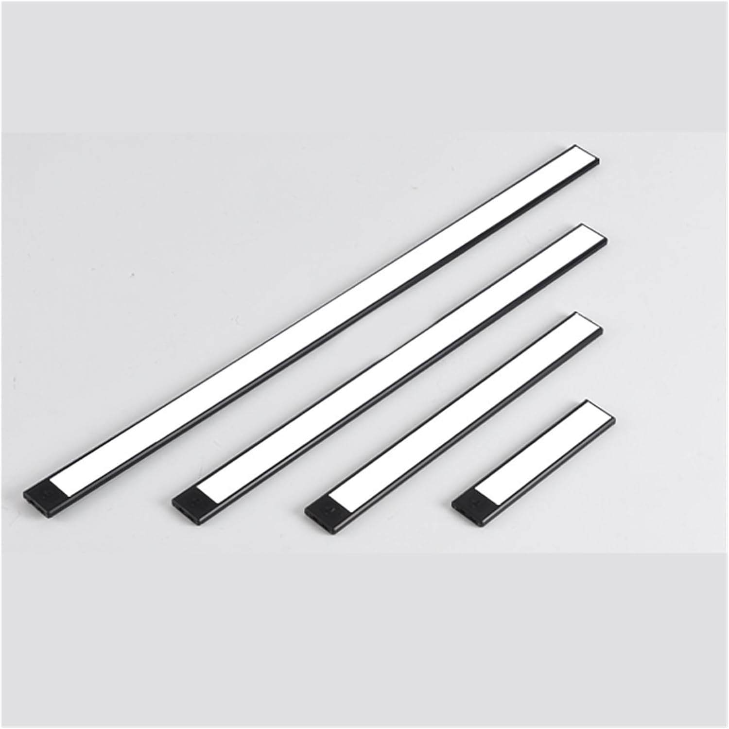 MeLphi Black Hand scan Sensor lamp Ultra-Thin Rechargeable Wireless self-Adhesive Cabinet lamp Kitchen Entrance Bedside lamp LED Light Strip (Color : White Light, Size : 400mm -400 * 40 * 9mm2W)