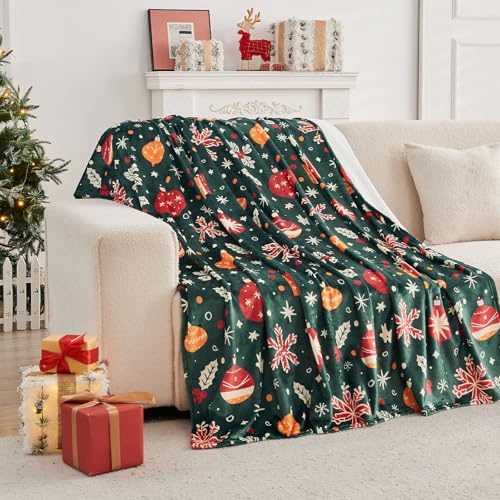 Gogreen Cozy Printed Blanket Blanket, 300 GSM Fleece Throw Size for Home Decoration - Ultra Soft (Throw - 50" x 60", Christmas Light)