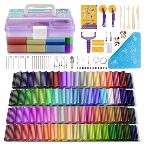Aestd-ST Polymer Clay 72 Colors Kit