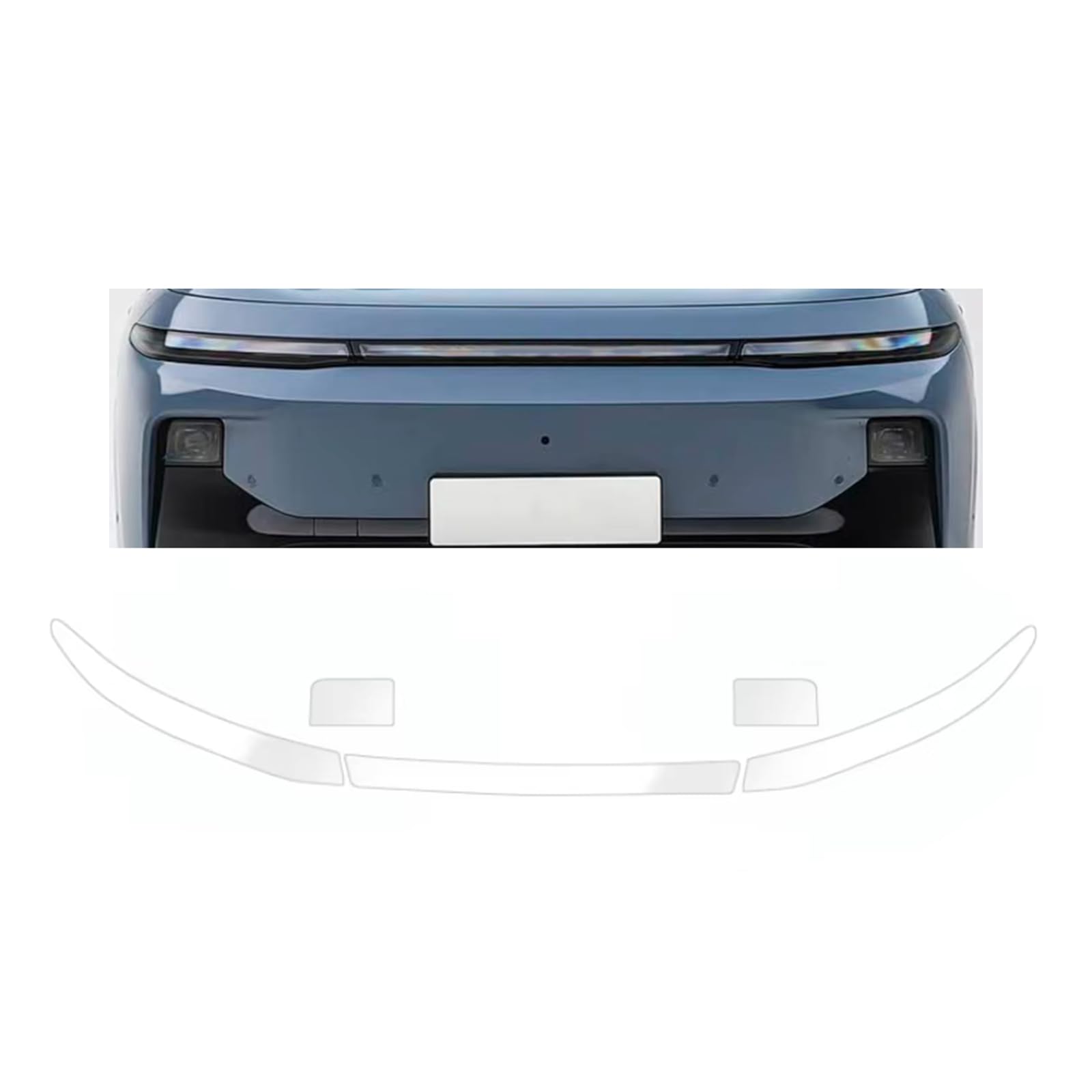 Headlight Film for Leapmotor B10 2025-2026, 1Set Transparent/Smoke Black Car Headlight TPU Protective Film