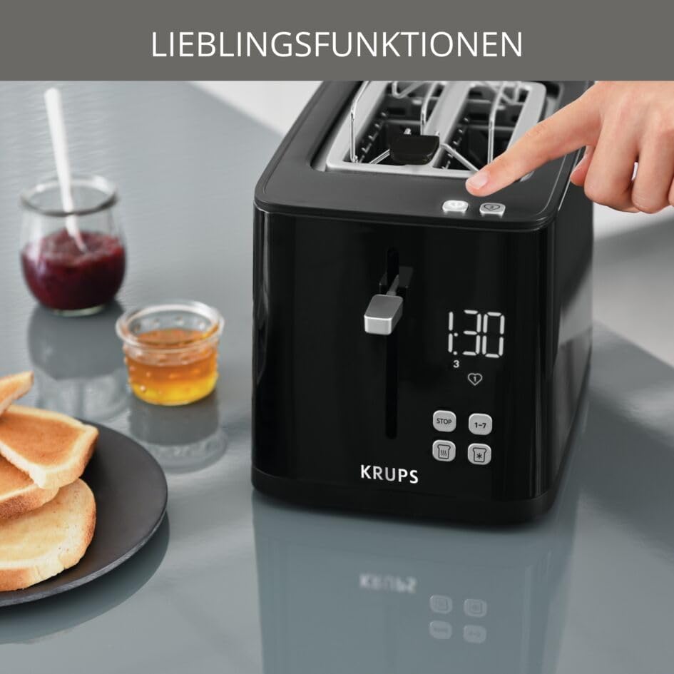 Krups KH6418 Smart´n Light Toster, Tworzywo Sztuczne, 850 W, Czarny