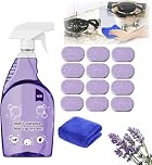 Dr Clean Spray Cleaner for Ovens, All-Purpose Cleaning Spray Cleanlix Cleaner with Concentrated Cleaning Tablet and Towel for Instant Stain Removal