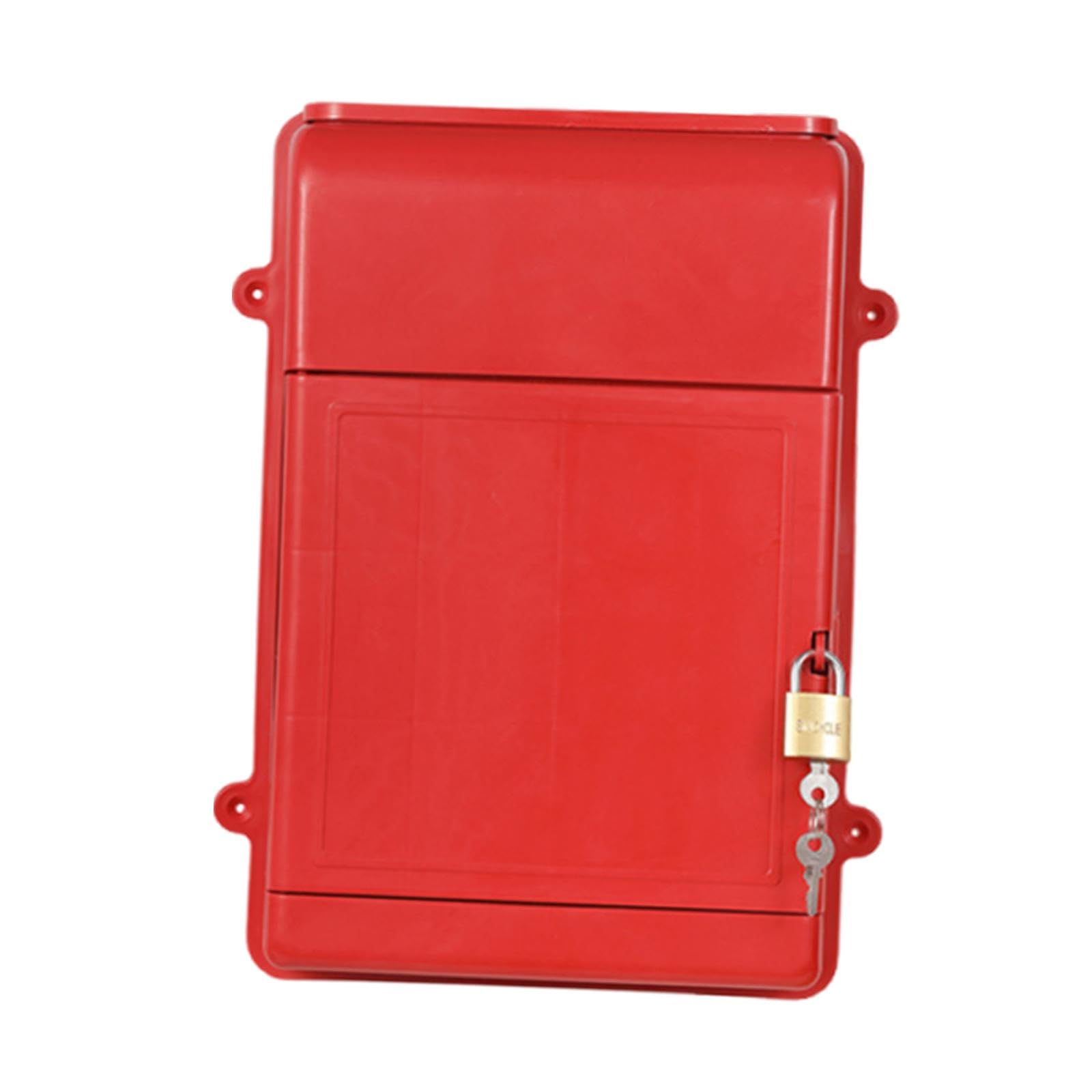 Wall Hanging Mailbox Portable with Lock and Keys for Business Outdoor Office red|Home & Garden| Home Improvement| Building & Hardware| Mailboxes, Slots & Hardware| Mailboxes & Slots-image-35