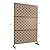 TREATLIFE HOME Outdoor Metal Privacy Screen for Secluded Relaxation, Freestanding and Durable Design for Indoor and Outdoor Spaces, 76" H x 48" W, Brown
