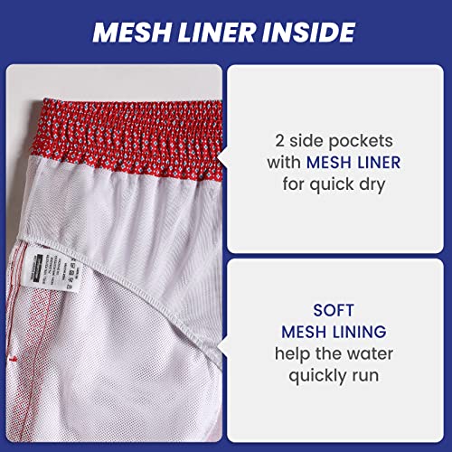 Image of maamgic Mens 7 inch Stretch Swim Trunks Quick Dry Mesh Lining Swimwear Bathing Suits