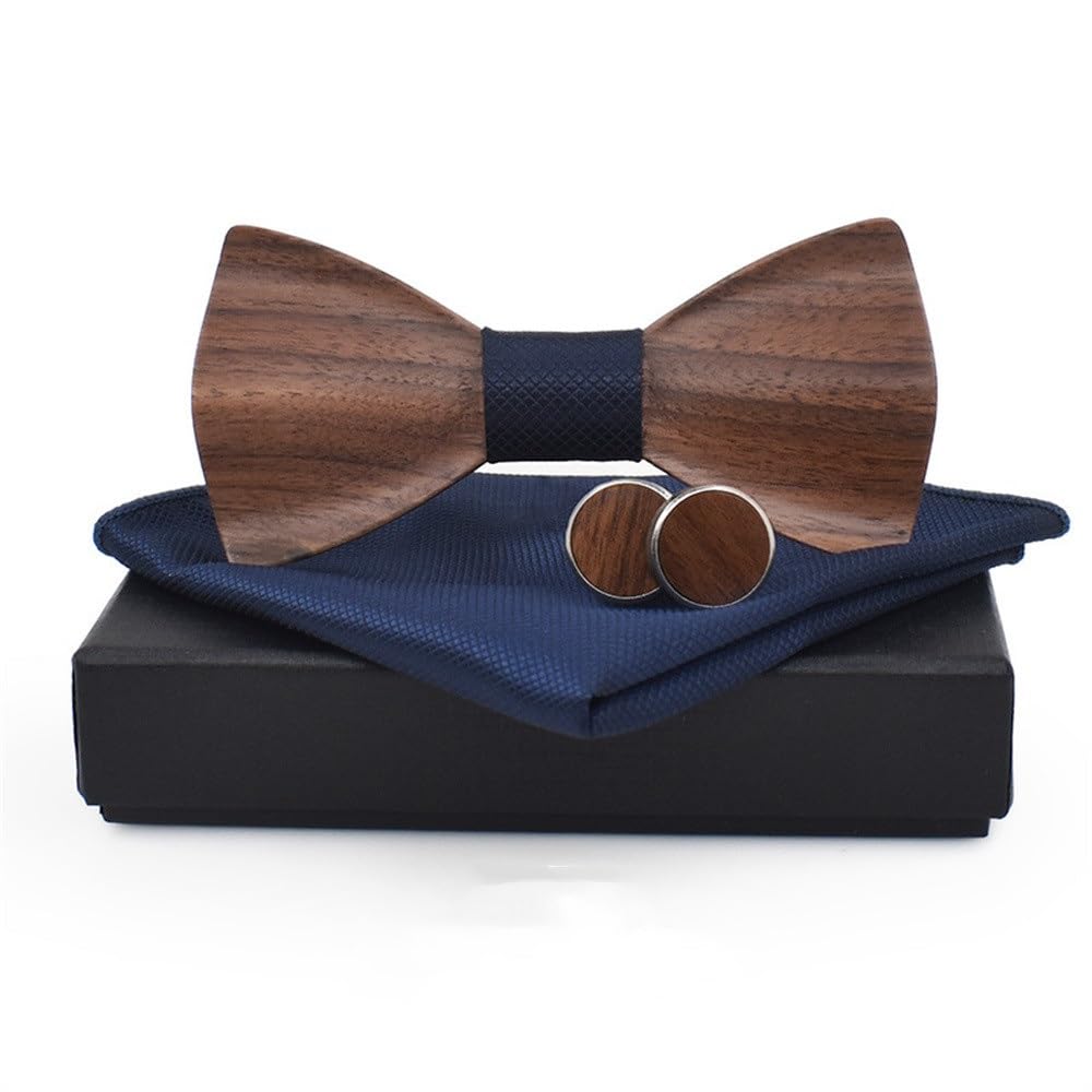 Conjunto De Pajarita para Novio Pajarita De Madera (Colour 3)